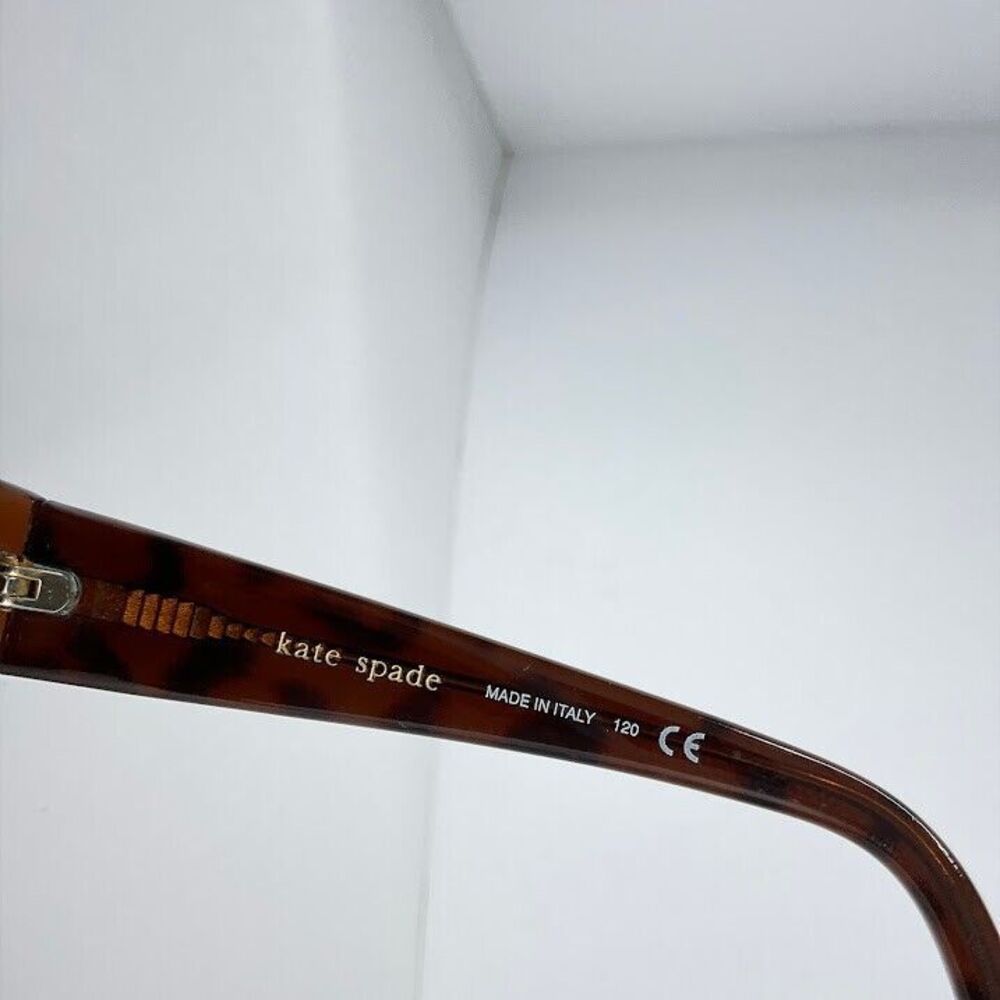Kate Spade Sunglasses Brown Leopard Rectangle Dee/S 01W0 Frames 54-17 120 Italy - Picture 9 of 9